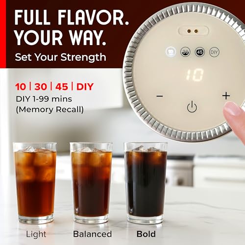 Mueller RapidBrew Cold Brew Iced Coffee Maker (Mineral Blue)
