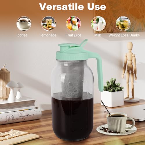 Cold Brew Coffee Maker (Green / 64 Ounces)