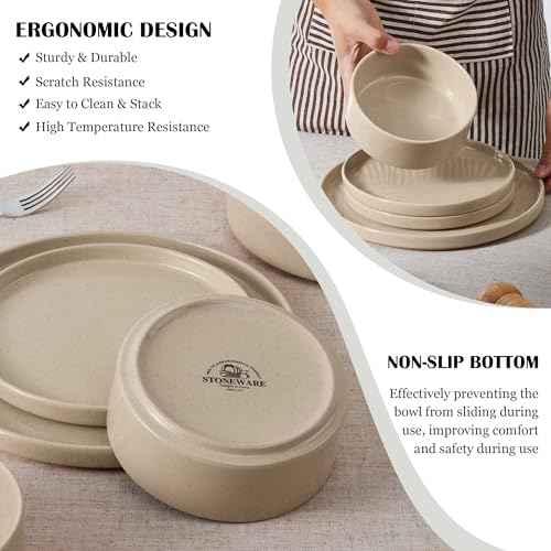 6 Piece Stoneware Dinnerware Sets (6 Count)