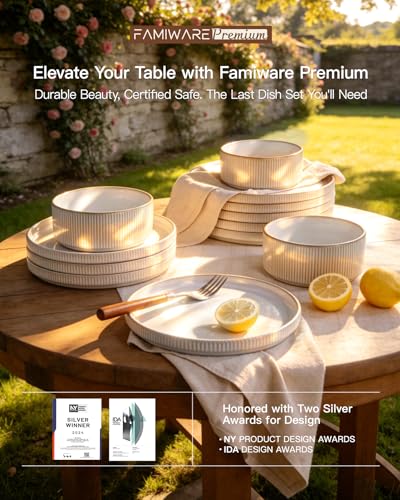 Stoneware Dinnerware Sets (24 Count)
