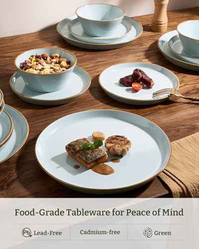 Saturn Plates and Bowls with Rim (18 Count)