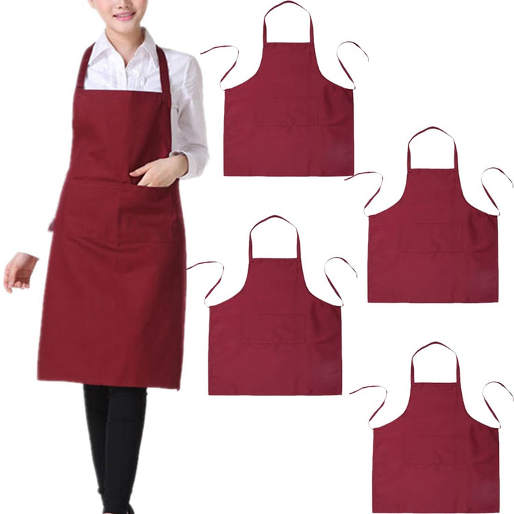 4 Pack Bib Chef Apron (4 Count)