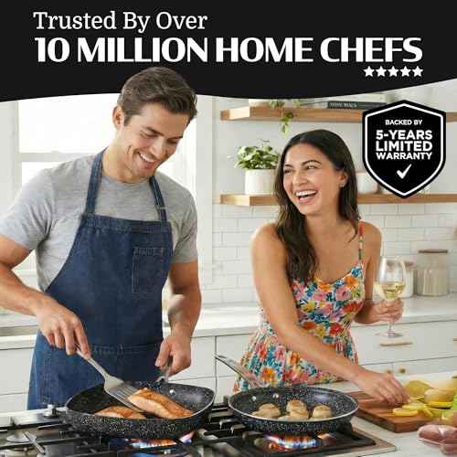 Ceraluxe 20Pc Pots and Pans Set Non Stick Ceramic Cookware Set (20 Count)