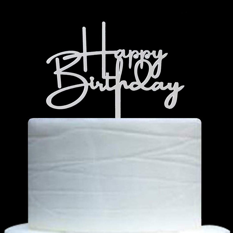 Happy Birthday Cake Topper for Birthday Party Decorations