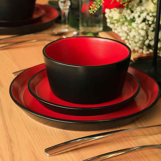 Albie Stoneware 16 Piece Modern Dinnerware Set (16 Count)