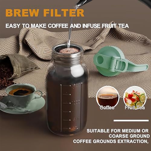 Cold Brew Coffee Maker (64 Ounces / Green)
