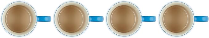 Le Creuset Stoneware Set of 4 Mugs, 14 oz. each, Marseille