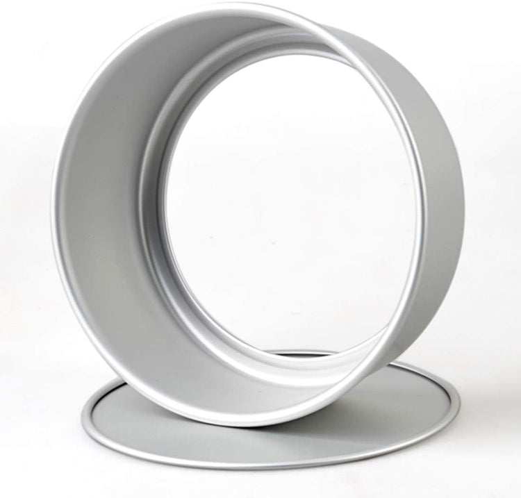 Tosnail 2 Pack 8-Inch Aluminum Round Cake Pan with Removable Bottom