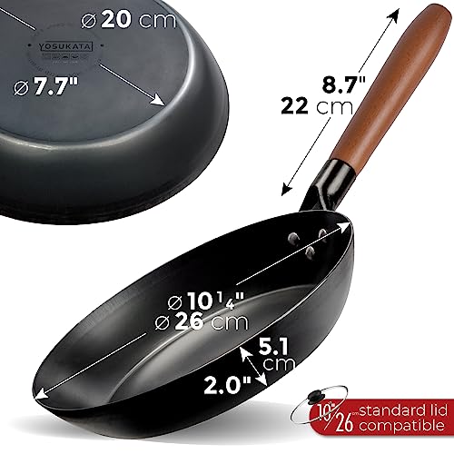 10 1/4" Pre-Seasoned Carbon Steel Frying Pan (10.25 inches)