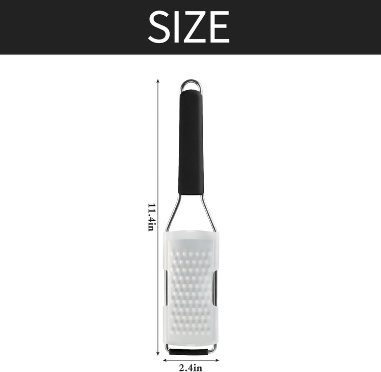 Cambom Cheese Grater Lemon Zester, Graters for Parmesan Cheese, Lemon, Citrus, Garlic, Nutmeg, Chocolate, Fruits, Vegetables, Ginger, Vegetable & Cheese Shredder with Stainless Steel Coarse Blade