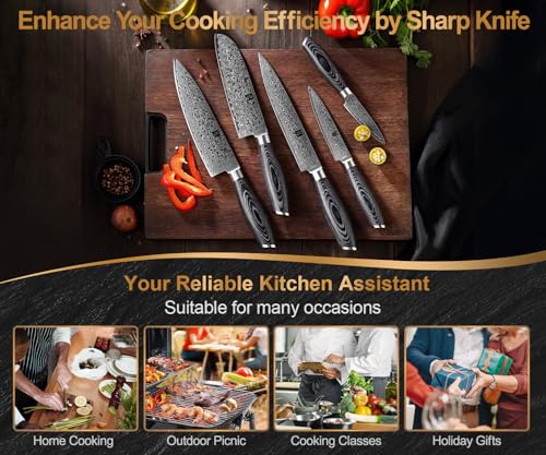 5 Piece Kitchen Knife