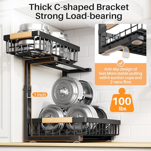 Under Sink Organizer (Small-2-Pack / Black)