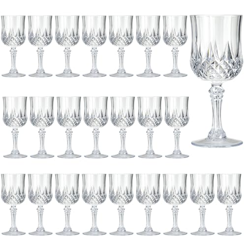 7OZ Plastic Wine Glasses (24 Count)