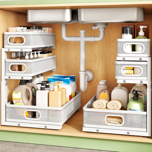 Under Sink Organizer (White / 1 Pack)