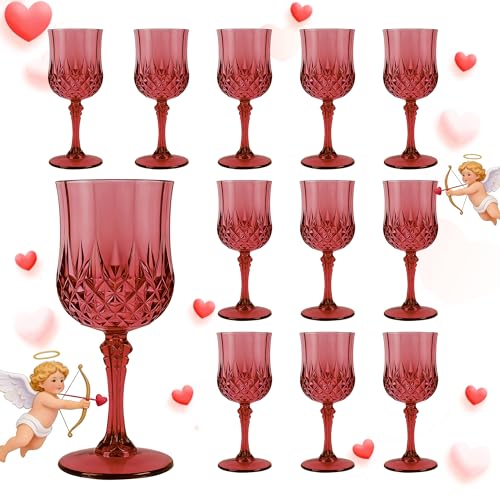 12Pack Plastic Wine Glasses (12 Count)