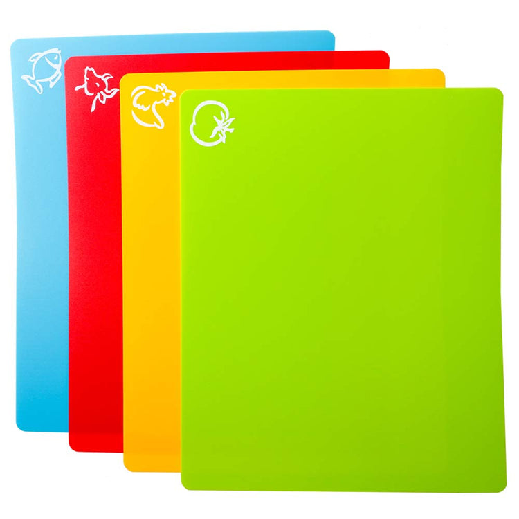 8pcs Flexible Plastic Cutting Board Mats (8 Count)
