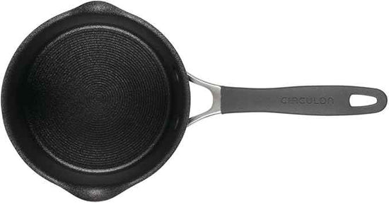 Circulon A1 Series with ScratchDefense Technology Nonstick Induction Straining Sauce Pan with Lid, 2 Quart, Graphite