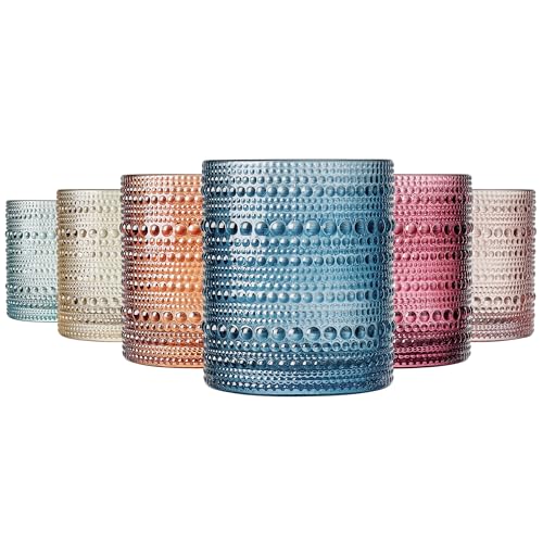 Beaded Tumbler Drinking Glasses Set