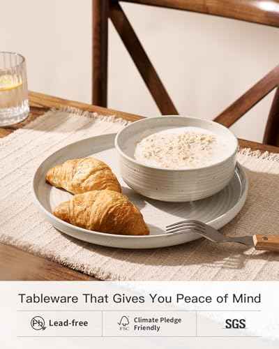 Stoneware Dinnerware Sets for 8 (24 Count)