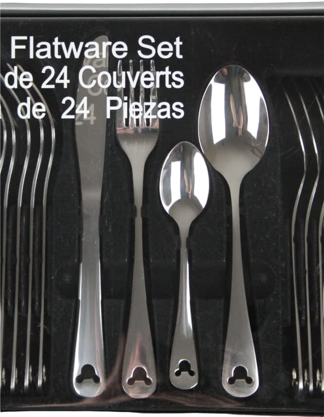 Disney Theme Park Exclusive Mickey Icon 24 Piece Flatware Set