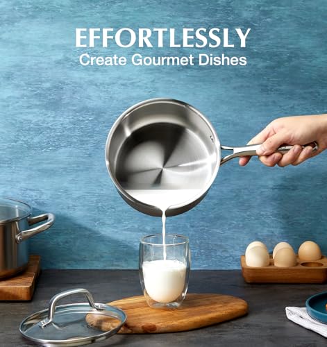 Stainless Steel Cookware Set 21 Piece with 5
