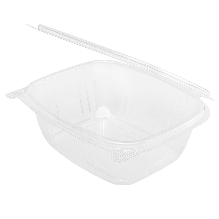 200 Count Clear PET Hinged Deli Take Out Containers