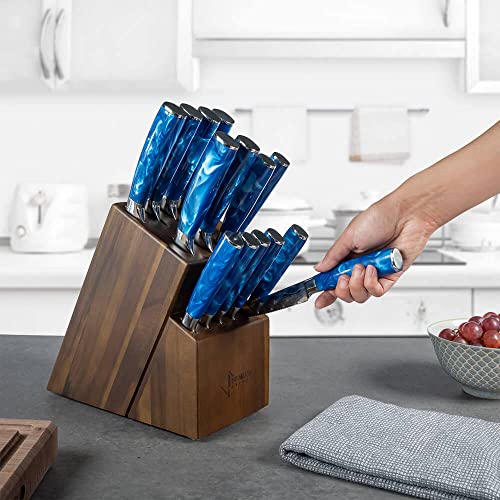 SENKEN 16 Piece Knife Block Set (16 Count)