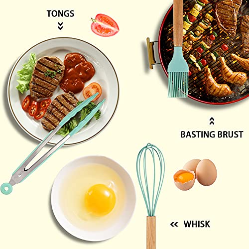 Silicone Cooking Kitchen Utensils Set