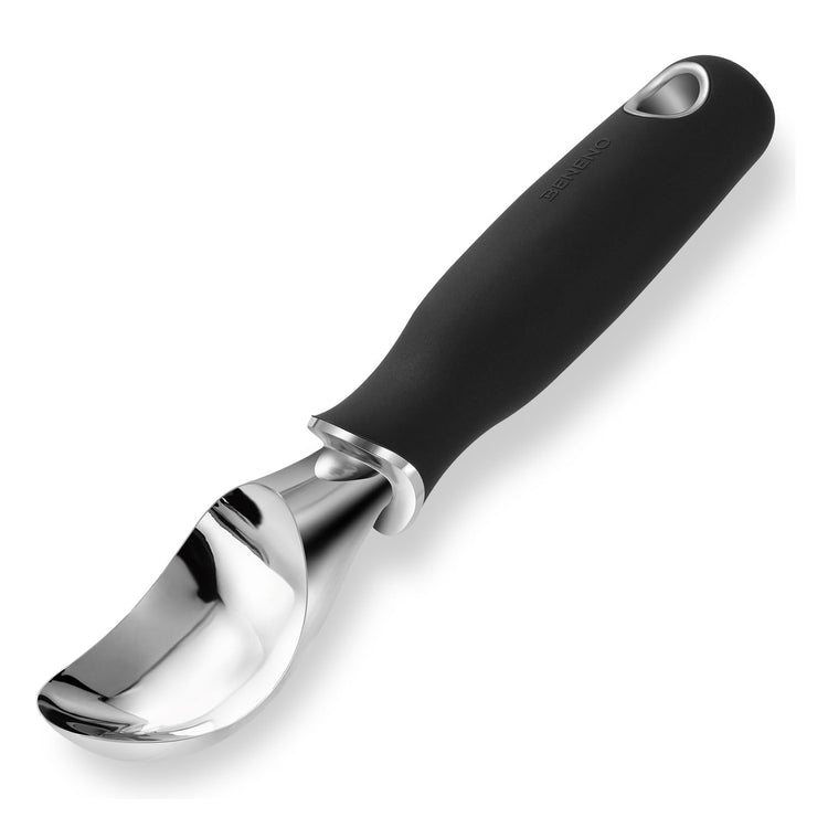 Premium Heavy Duty Ice Cream Scoop with Ergonomic Grip Handle