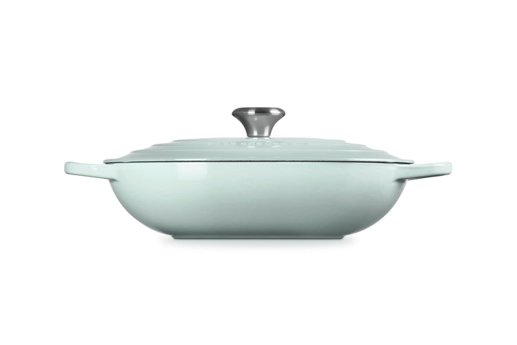 Enameled Cast Iron Oval Casserole with Lid