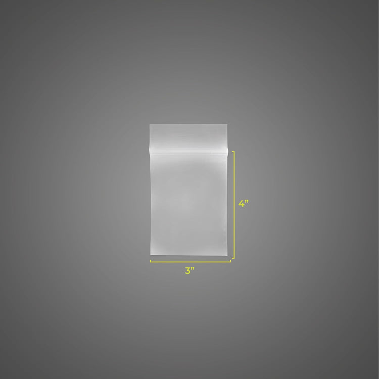 SNL | 3" X 4" - 2 MIL - 1,000 Bags | Small | Strong | Zipper Lock Reclosable, Clear, Disposable, Plastic Bags, For Food and Storage