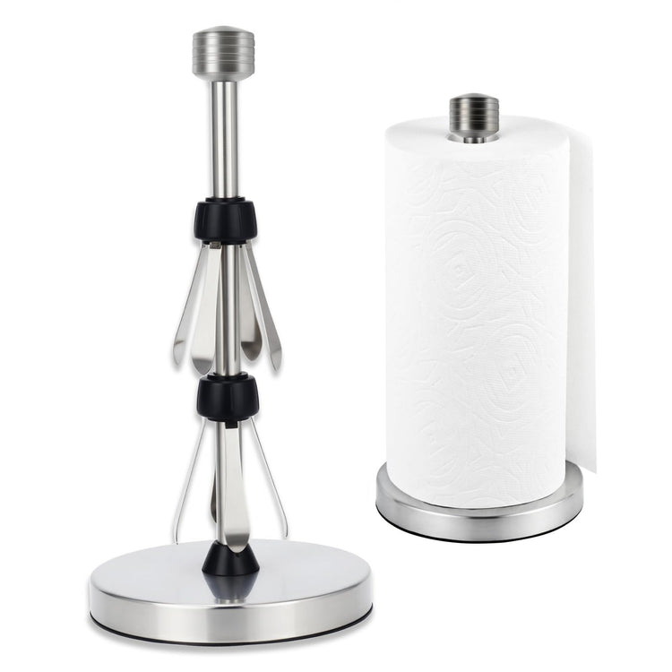 Stainless Steel Silver Paper Towel Holder Designed for Easy One