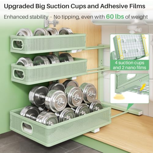 Under Sink Organizer (Green / 2 Pack)