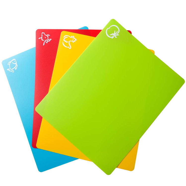 8pcs Flexible Plastic Cutting Board Mats (8 Count)