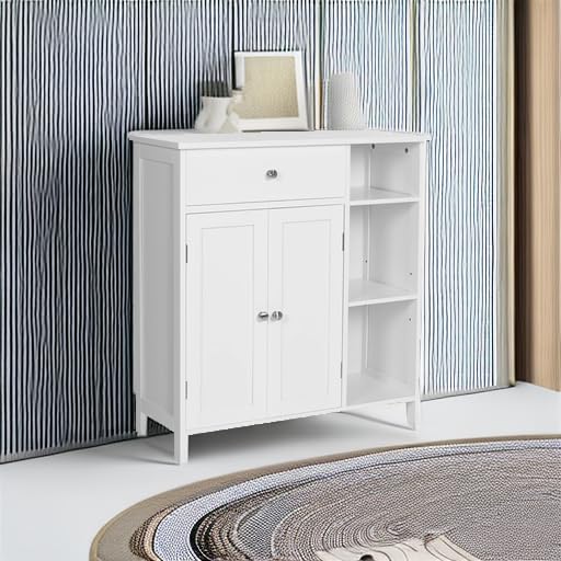 Floor Storage Cabinet with Drawer
