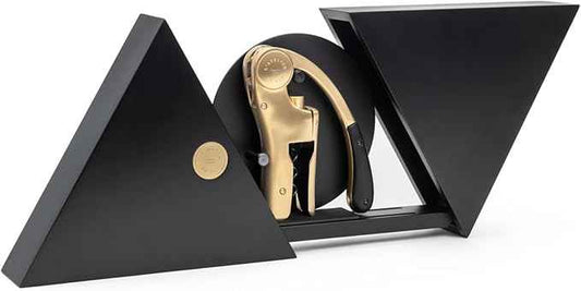 L’Atelier du Vin Geometry Lever Corkscrew Set - Oeno Motion Gold Luxury Wine Bottle Opener with Premium Gift Box Hand Made for Wine Tasting, Sommelier, Bartenders, Wine Accessories Designed In France
