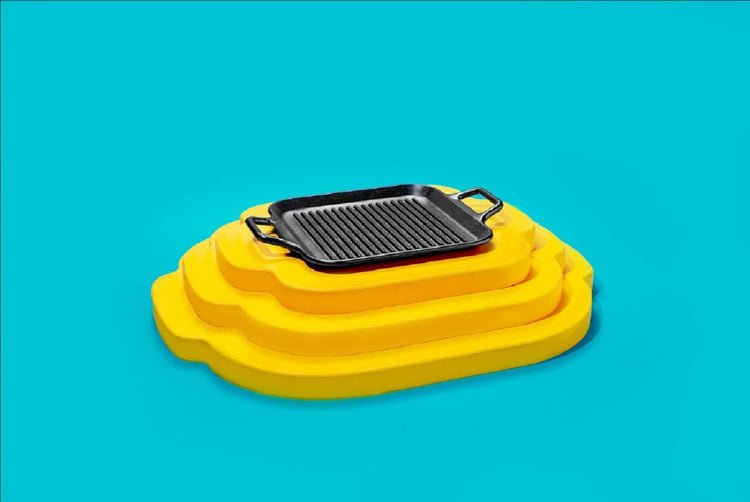 BOLD Pre Seasoned Cast Iron Grill Pan with Loop Handles
