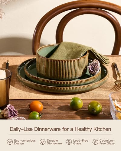 Stoneware Dinnerware Sets (24 Count)