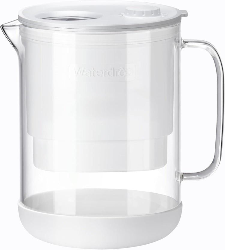 PT 72W Glass Water Filter Pitcher