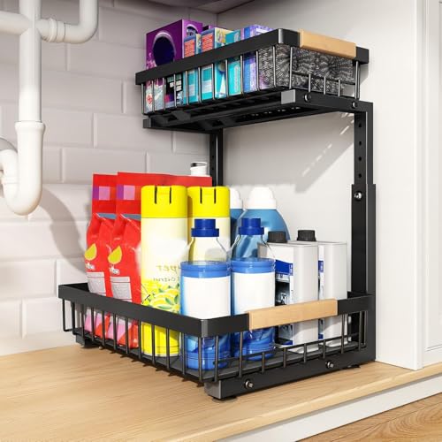 Under Sink Organizer (Large-1-Pack / Black)