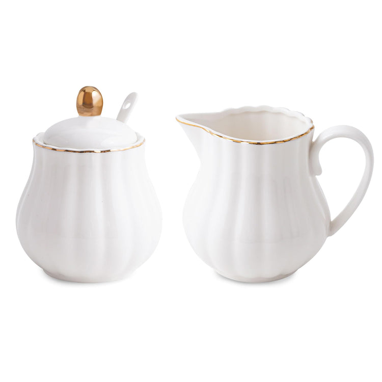 Ceramic Sugar and Creamer Set