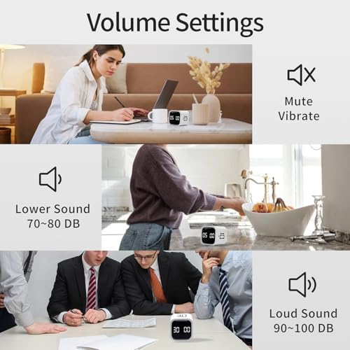 Productivity Timer Flip Gravity Sensor Cube Timer Countdown & Countup