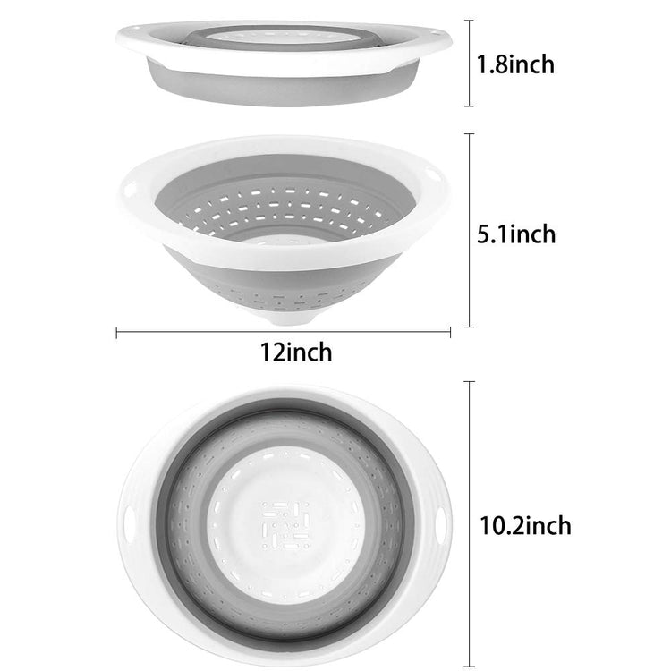 Collapsible Colander and Strainer (3 Count)