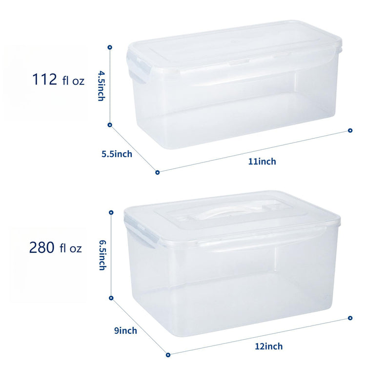 2 Bread Box with Airtight Lids (394 Ounce)