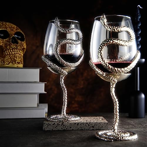 Stemmed Snake Wine Glasses