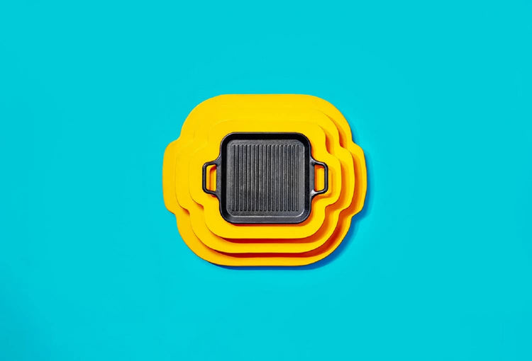 BOLD Pre Seasoned Cast Iron Grill Pan with Loop Handles