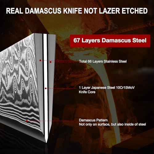 Damascus Knife Set (3 Count)