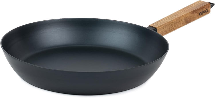 Forest 11" Carbon Steel Frying Pan with Acacia Wood Handle
