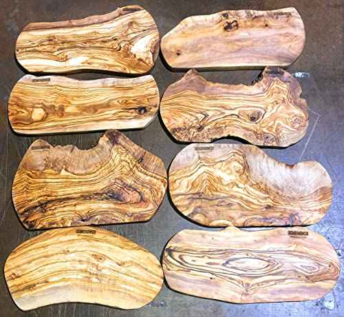 16" Rustic Handmade Olive Wood Bark Edge Charcuterie Board by Orchard Hardwoods