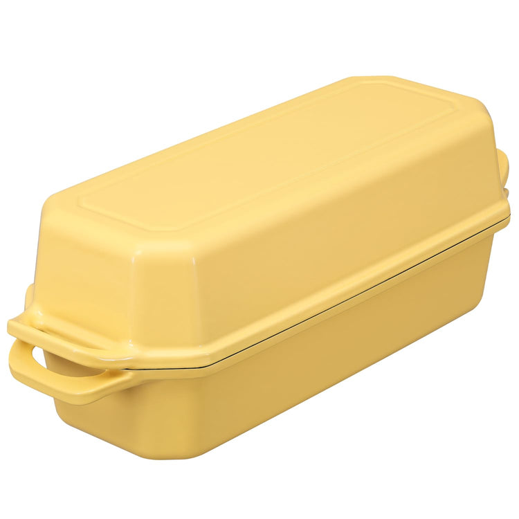 Bread Pan Cast Iron Loaf Pan with Lid Bread Loaf Pan 13x5 Inch Enameled Cast Iron Sourdough Bread Pan
